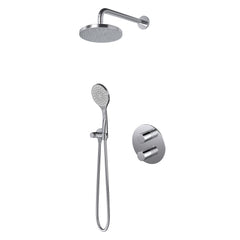 Hotbath Buddy IBS12A inbouw doucheset - 3-standen handdouche - 25cm hoofddouche - 15cm plafondbuis - wandhouder - Chroom