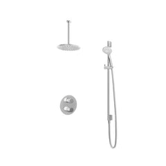 Hotbath IBS1A Buddy inbouw doucheset - met ronde 3 standen handdouche - 25cm hoofddouche - plafondbuis 30cm - glijstang - Chroom