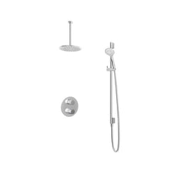 Hotbath IBS1A Buddy inbouw doucheset - ronde 3 standen handdouche - 20cm hoofddouche - plafondbuis 30cm - glijstang - Chroom