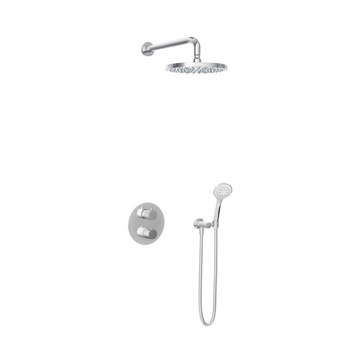 Hotbath IBS1A Buddy inbouw doucheset - ronde 3 standen handdouche - 25cm hoofddouche - wandarm - zonder glijstang - Chroom