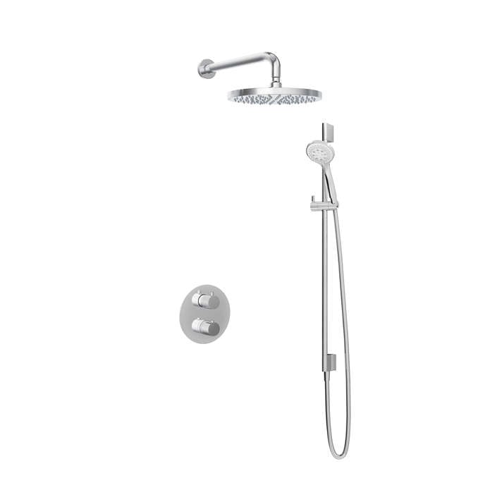 Hotbath IBS1A Buddy inbouw doucheset - ronde 3 standen handdouche - 30cm hoofddouche - wandarm - glijstang - Chroom