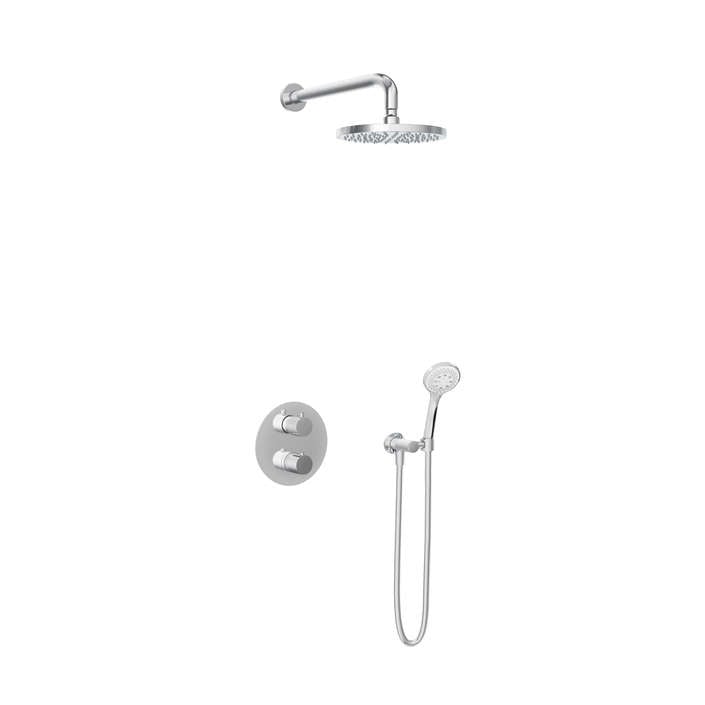 Hotbath IBS1A Buddy inbouw doucheset - ronde 3 standen handdouche - 20cm hoofddouche - wandarm - zonder glijstang - Chroom