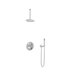 Hotbath IBS1A Buddy inbouw doucheset - staafhanddouche - 20cm hoofddouche - plafondbuis 30cm - zonder glijstang - Chroom