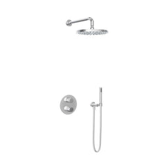Hotbath IBS1A Buddy inbouw doucheset - staafhanddouche - 30cm hoofddouche - wandarm - zonder glijstang - Chroom