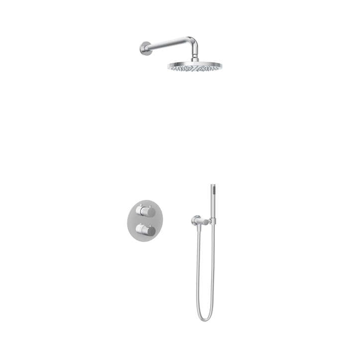 Hotbath IBS1A Buddy inbouw doucheset - staafhanddouche - 20cm hoofddouche - wandarm - zonder glijstang - Chroom