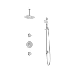 Hotbath IBS1 Buddy inbouw doucheset - ronde 3 standen handdouche - 25cm hoofddouche - plafondbuis 15cm - glijstang - Chroom