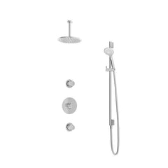 Hotbath IBS1 Buddy inbouw doucheset - ronde 3 standen handdouche - 20cm hoofddouche - plafondbuis 15cm - glijstang - Chroom