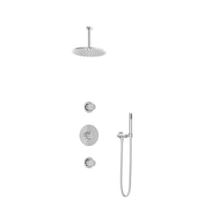 Hotbath IBS1 Buddy inbouw doucheset - staafhanddouche - 25cm hoofddouche - plafondbuis 15cm - zonder glijstang - Chroom