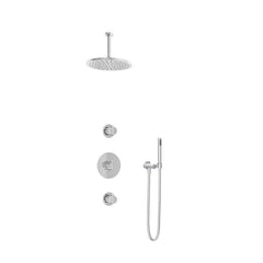 Hotbath IBS1 Buddy inbouw doucheset - staafhanddouche - 30cm hoofddouche - plafondbuis 15cm - zonder glijstang - Chroom