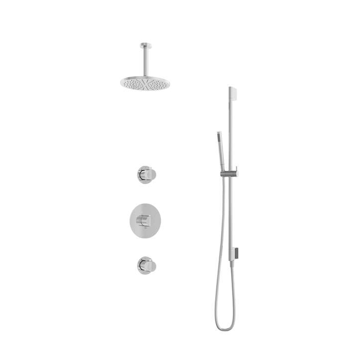 Hotbath IBS1 Buddy inbouw doucheset - staafhanddouche - 20cm hoofddouche - plafondbuis 15cm - glijstang - Chroom