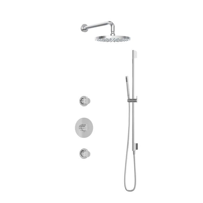 Hotbath IBS1 Buddy inbouw doucheset - staafhanddouche - 25cm hoofddouche - wandarm - glijstang - Chroom