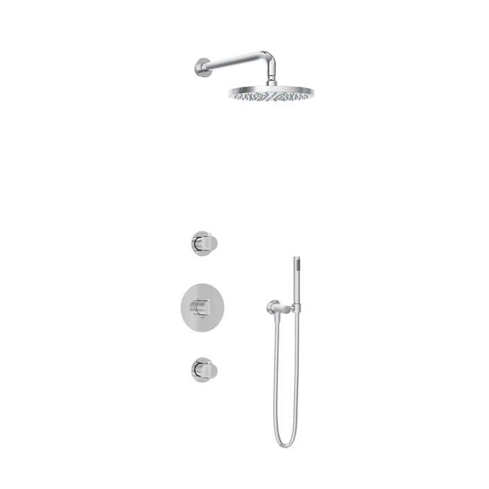 Hotbath IBS1 Buddy inbouw douchese - staafhanddouche - 25cm hoofddouchet - wandarm - zonder glijstang - Chroom