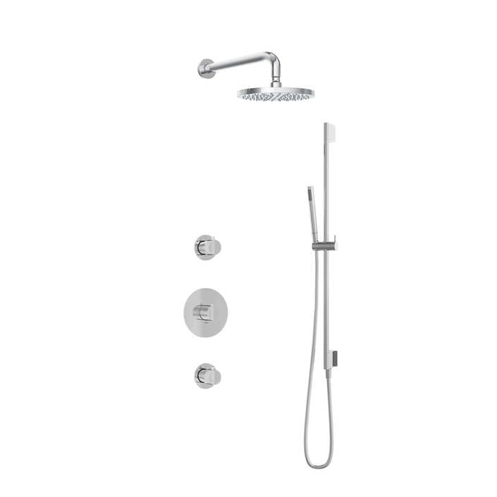 Hotbath IBS1 Buddy inbouw doucheset - staafhanddouche - 20cm hoofddouche - wandarm - glijstang - Chroom