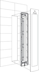 Sunshower Plus L  Round - Infrarood en UV-licht - 185x33 cm - Inbouw