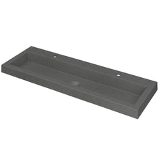 Ink Dock Wastafel Polystone met 2 kraangaten - Mat Wit - 120x40 cm - 3415332
