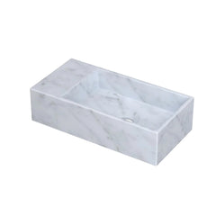 Ink Versus fontein marmer 36cm Mat Wit - Kraangat - rechts - 3404135