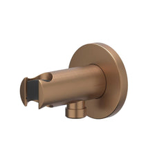 IVY Bond Regendoucheset - inbouw - 2-weg stop-omstel - 15cm plafondbuis - 25cm slim hoofddouche rond - houder met uitlaat - 150cm doucheslang - satin spray handdouche - Geborsteld mat koper PVD