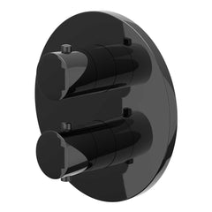 IVY Bond Regendoucheset - inbouw - 2-weg stop-omstel - 30cm plafondbuis - 30cm medium hoofddouche rond - glijstang met uitlaat - 150cm doucheslang - staafmodel handdouche - Mat zwart PED