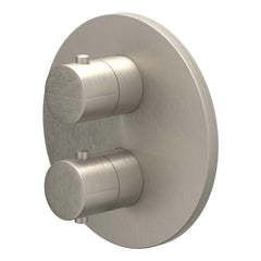 IVY Bond Regendoucheset - inbouw - 2-weg stop-omstel - 30cm plafondbuis - 20cm slim hoofddouche rond - houder met uitlaat - 150cm doucheslang - staafmodel handdouche - Geborsteld nickel PVD