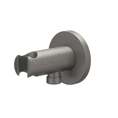 IVY Bond Regendoucheset - inbouw - 2-weg stop-omstel - 40cm wandarm - 30cm medium hoofddouche rond - houder met uitlaat - 150cm doucheslang - satin spray handdouche - Geborsteld metal black PVD