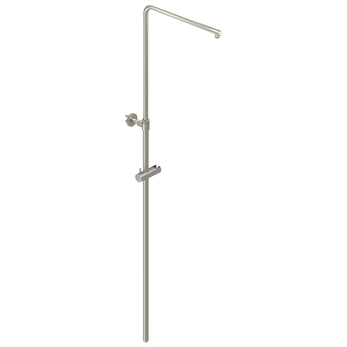 IVY Bond Rain Shower Set - exposed - 30cm medium overhead shower - satin spray hand shower - Brushed Nickel PVD