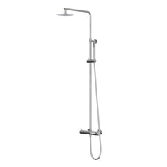 IVY Bond Rain Shower Set - exposed - 30cm slim overhead shower - satin spray hand shower - Chrome