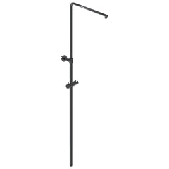 IVY Bond Regendoucheset - opbouw - 30cm slim hoofddouche - staafmodel handouche Zwart chroom PVD