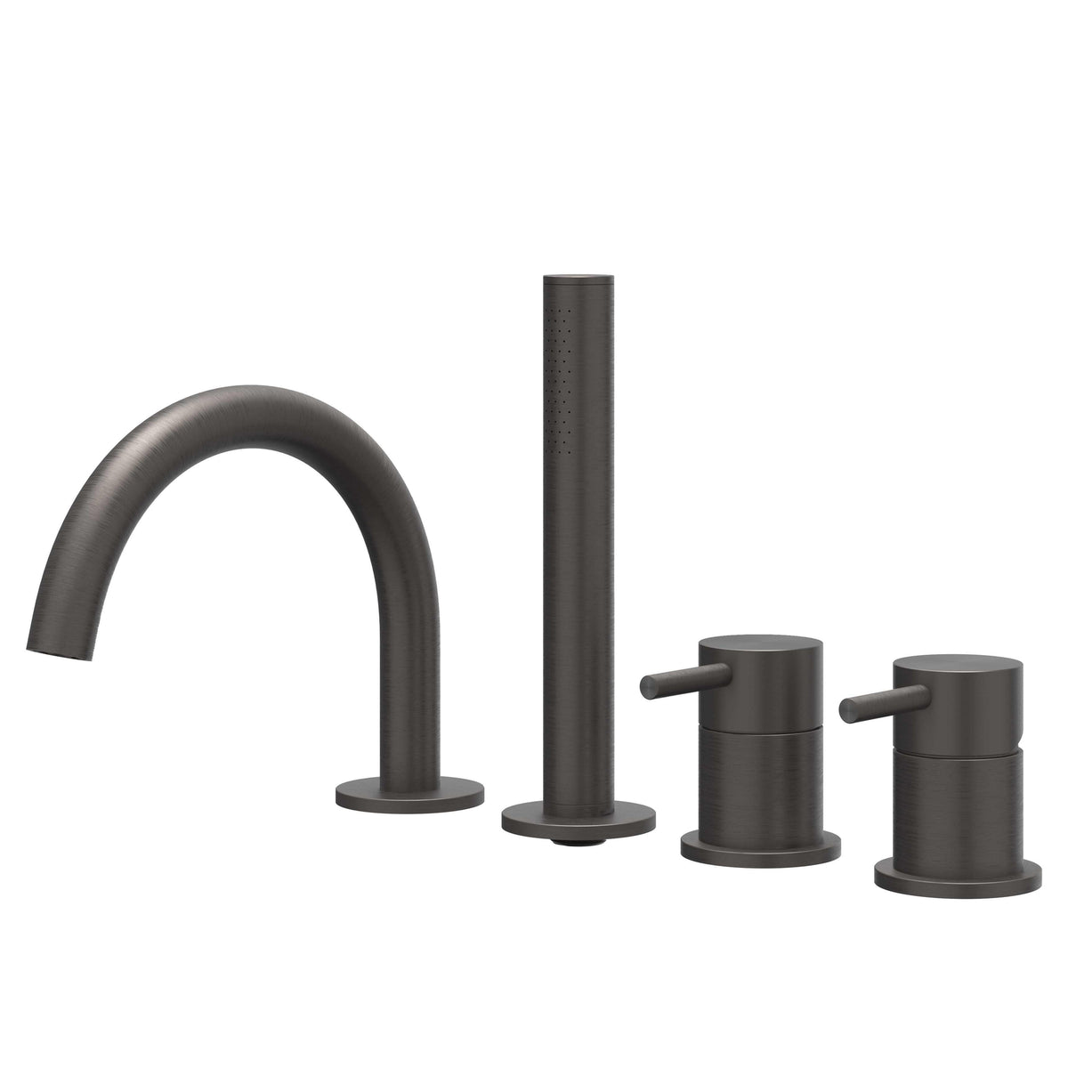 IVY Concord Badrandcombinatie - 4-wegs - mengkraan - draaibare uitloop - uittrekbare handdouche - RVS316