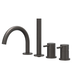 IVY Concord Badrandcombinatie - 4-wegs - mengkraan - draaibare uitloop - uittrekbare handdouche - RVS316