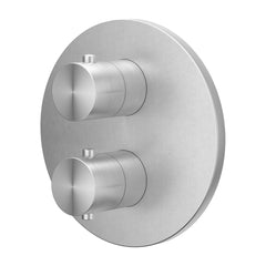 IVY Concord Regendoucheset - inbouw - 2-weg stop-omstel - 40cm wandarm - 30cm medium hoofddouche rond - houder met uitlaat - 150cm doucheslang - staafmodel handdouche - RVS316 - geborsteld