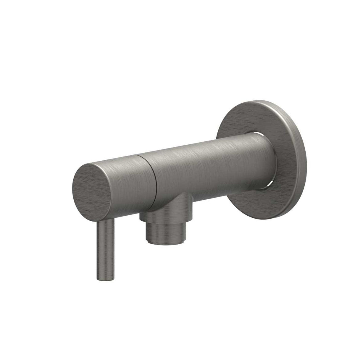 IVY Hoekstopkraan - 1/2" - 3/8 - Geborsteld metal black PVD