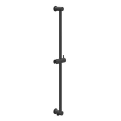 IVY Pact Rain Shower Set - concealed - 2-way stop-diverter - 15cm ceiling pipe - 30cm medium round shower head - sliding bar with outlet - 150cm shower hose - stick hand shower - Matt black PVD