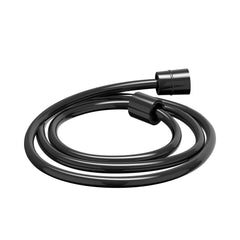 IVY Pact Regendoucheset - inbouw - 2-weg stop-omstel - 40cm wandarm - 30cm slim hoofddouche rond - houder met uitlaat - 150cm doucheslang - satin spray handdouche - Zwart chroom PVD