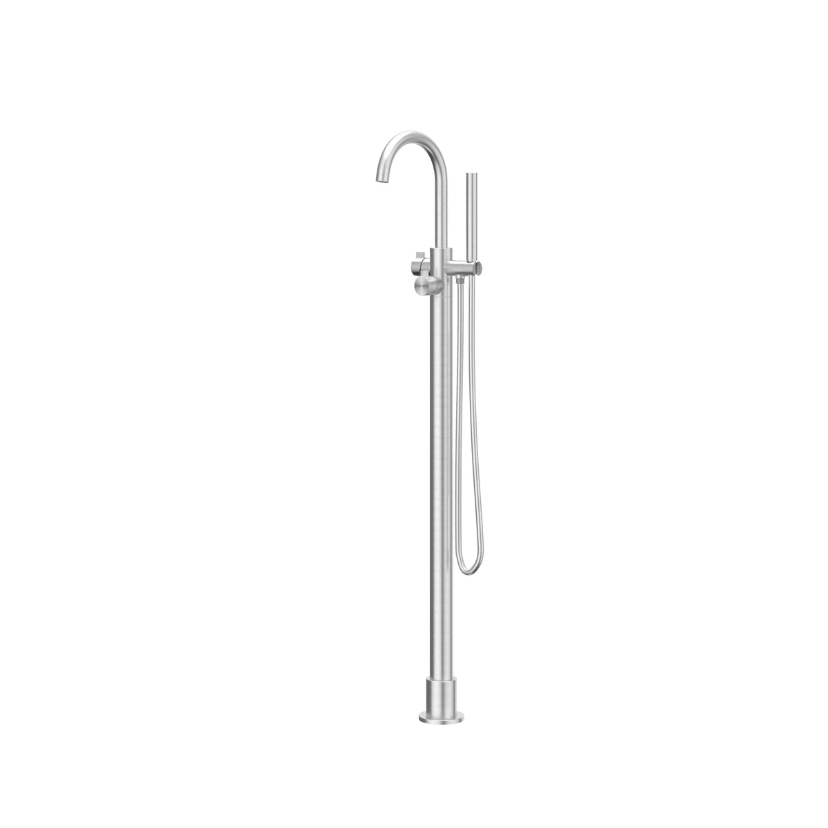 IVY Tribe Badmengkraan Vrijstaand - draaibare uitloop - 150cm - Doucheslang - Staafhanddouche - RVS316 - geborsteld