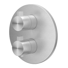 IVY Tribe Regendoucheset - inbouw - 2-weg stop-omstel - 20cm plafondbuis - 20cm medium hoofddouche rond - glijstang met uitlaat - 150cm doucheslang - staafmodel handdouche - RVS316 - geborsteld