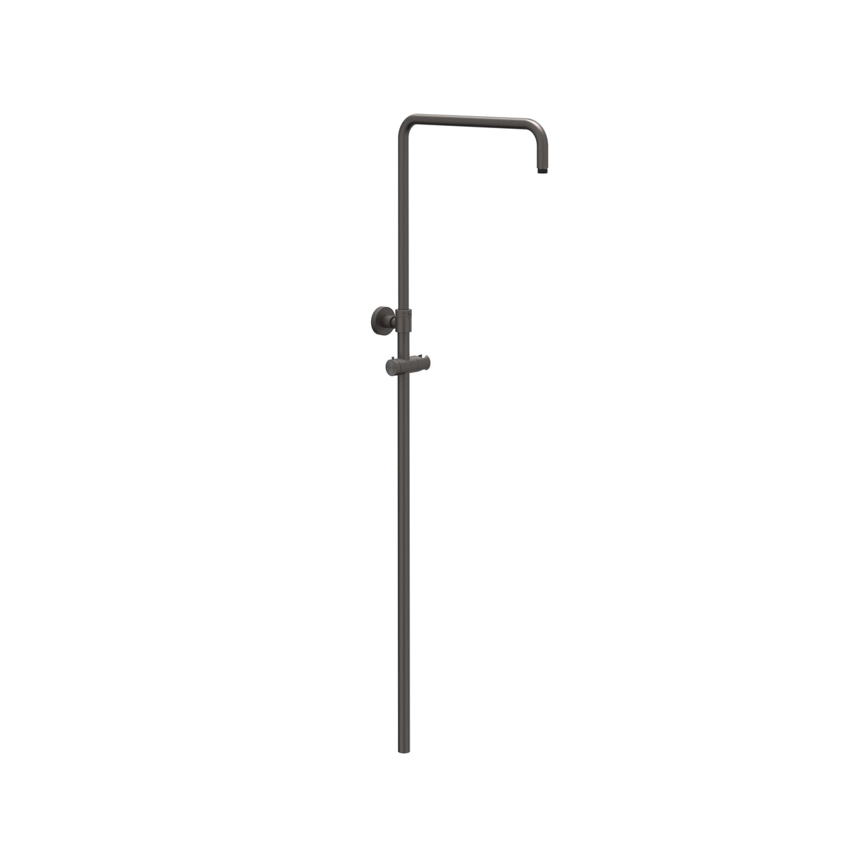 IVY Tribe Regendoucheset - opbouw - 25cm medium hoofddouche - staafmodel handdouche - RVS316 - geborsteld carbon black PVD