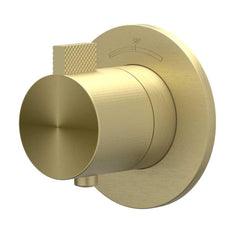 IVY TribeAfbouwdeel - voor Inbouwthermostaat - symmetry - rond rozet - RVS316