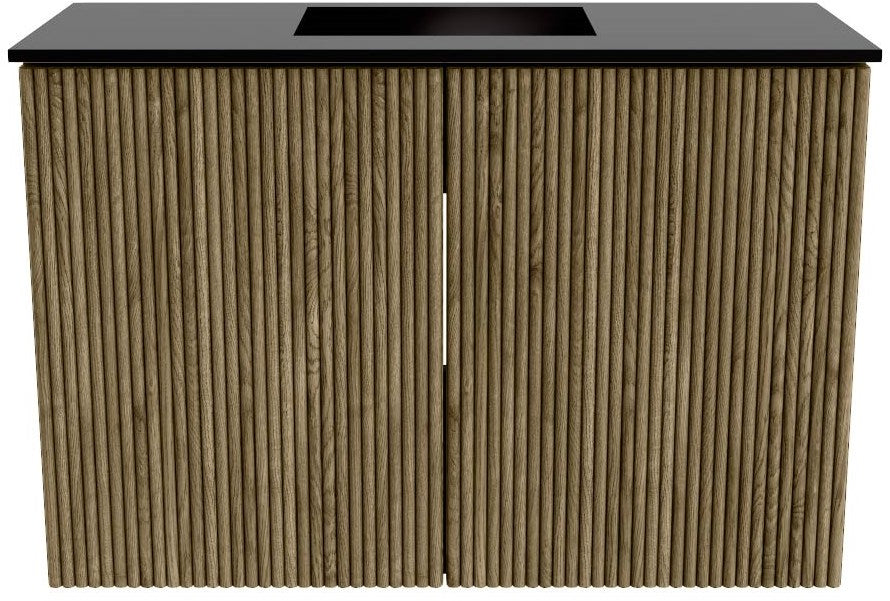 JOYA 60cm toiletmeubel kleur Dusk. Wastafel FAYE positie Midden Zonder kraangat kleur Urban.