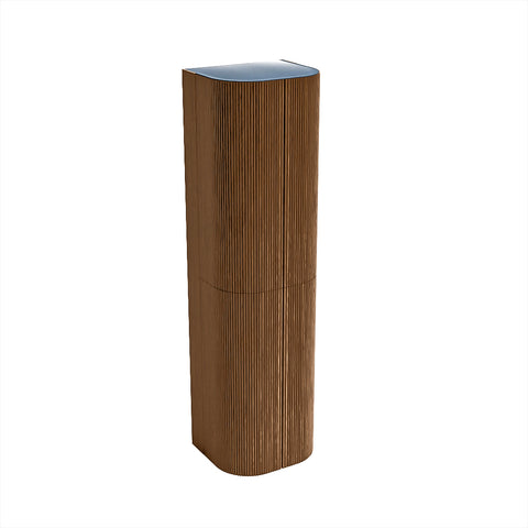 MONDIAZ KURVE 160cm kolomkast kleur Walnut met 4 deuren