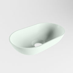 MONDIAZ POOLE solid surface opzetkom kleur Greey | Greey. Afmeting 30x18x8cm