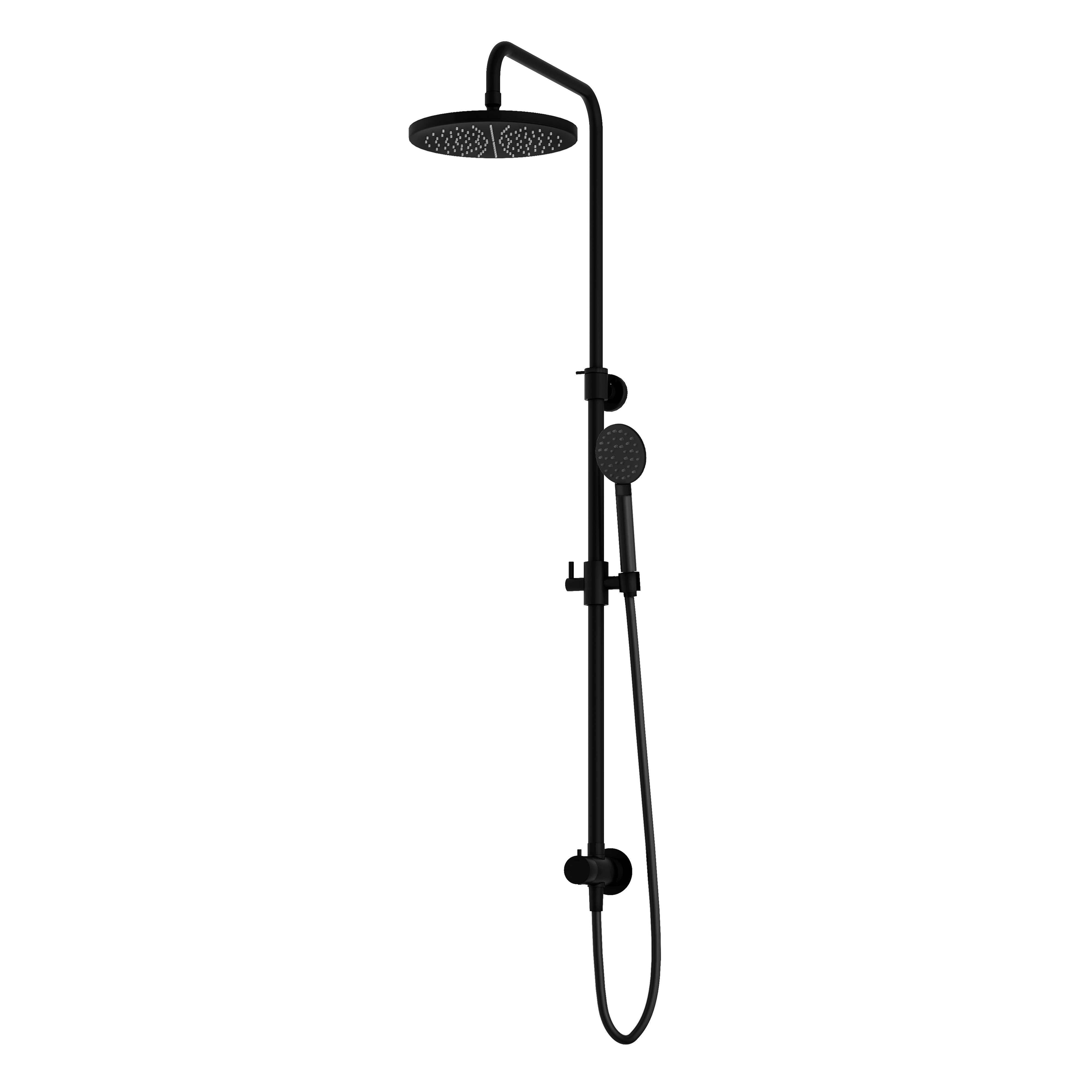 Hotbath Cobber M438 stortdoucheset, hoofddouche 30cm - doucheslang met ronde handdouche - Gepolijst Messing