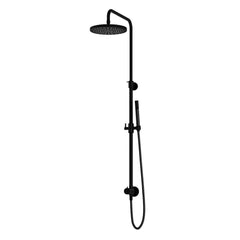 Hotbath Cobber M438 stortdoucheset, hoofddouche 30cm - doucheslang met staaf handdouche - Mat Zwart