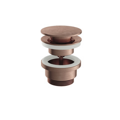 Hotbath Archie AR708 niet-afsluitbare plug rond RVS 316 - Geborsteld Koper PVD