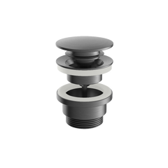 Hotbath Archie AR710 klikplug rond RVS 316 - Geborsteld Gunmetal PVD