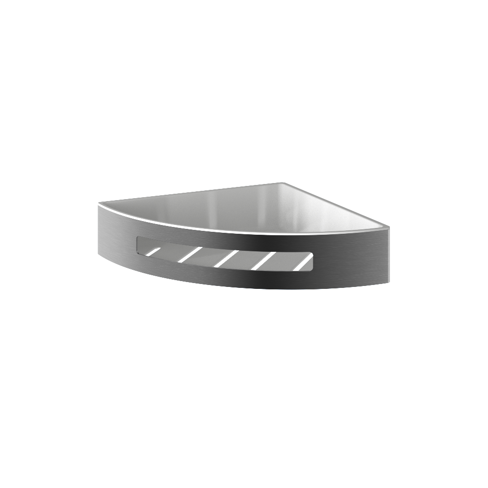 Hotbath Archie ARA19 hoek douchekorf RVS 316 - Geborsteld Gunmetal PVD