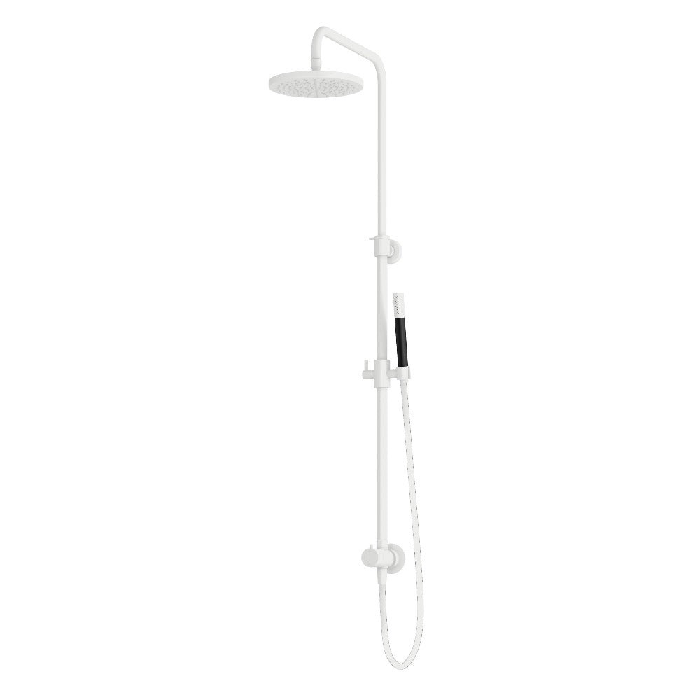 Hotbath Cobber M438 stortdoucheset, hoofddouche 30cm - doucheslang met ronde handdouche - Mat Wit
