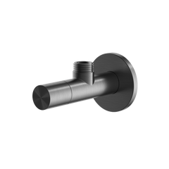 Hotbath Archie AR2002 hoekstopkraan met filter rond RVS 316 - Geborsteld Gunmetal PVD