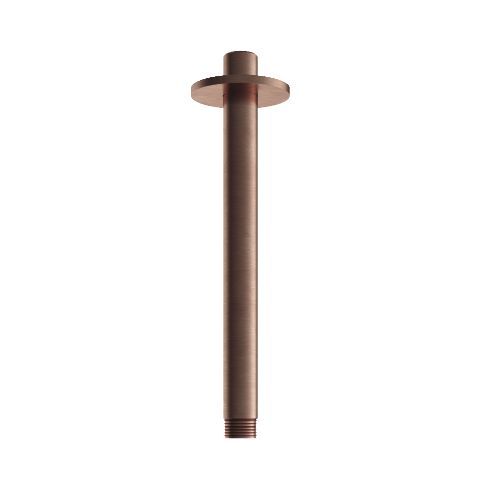 Hotbath Archie AR452 plafondbuis rond 20cm RVS 316 - Geborsteld Koper PVD