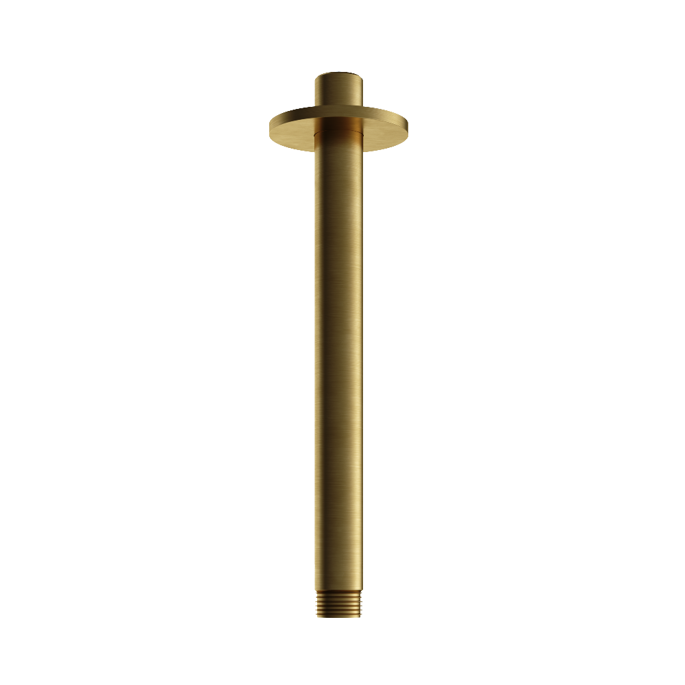 Hotbath Archie AR452 plafondbuis rond 20cm RVS 316 - Geborsteld Messing PVD