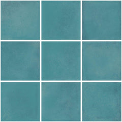 The Mosaic Factory Kasba Mozaïek Tegel Vierkant - Ocean Blue Glanzend Porselein 297x297 mm